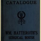 Illustrated catalogue of surgical instruments Microscopes WM Hatteroth 1910 lab