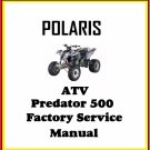 POLARIS 2003 Predator 500 Factory Service Manual 2X4 4X4 ATV QUAD BIKE