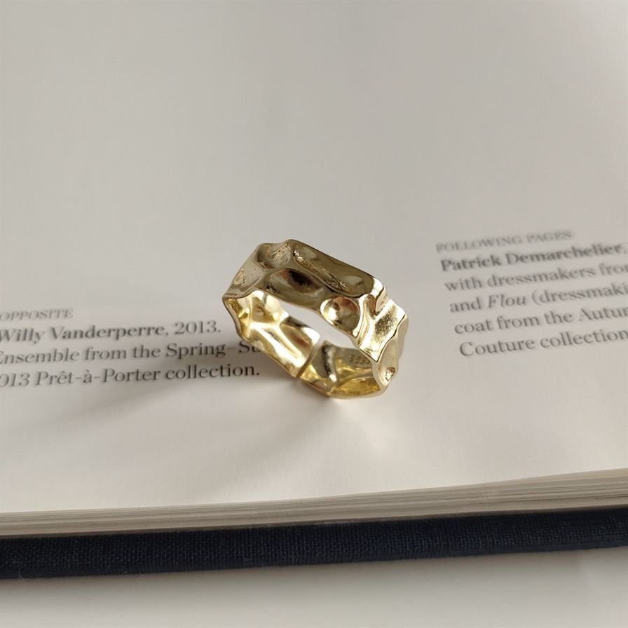 Irregular 925 Sterling Silver Adjustable Ring