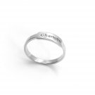 Personalized Custom Engraving 925 Sterling Silver Adjustable Ring
