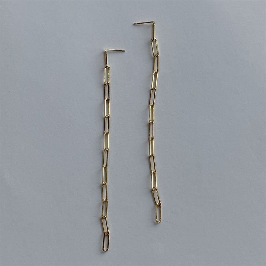 Chain Tassel 925 Sterling Silver Dangling Earrings