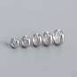Minimalism Small Circle 925 Sterling Silver Hoop Earrings