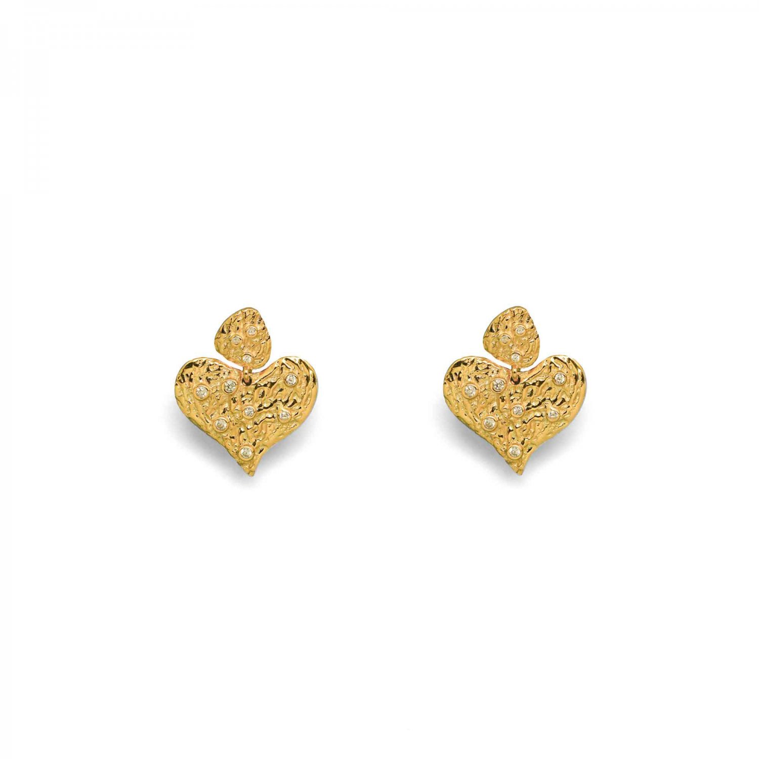 Sweet Girl Heart 925 Sterling Silver Stud Earrings