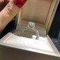 Cubic Zirconia Diamond Shape Twisted 925 Sterling Silver Ring