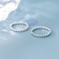 Cubic Zirconia Line Stacker 925 Sterling Silver Ring