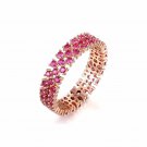 Modern Cubic Zirconia Stars Firework 925 Sterling Silver Ring