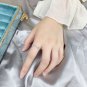 Girl CZ Hollow Heart Solid 925 Sterling Silver Adjustable Ring
