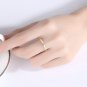 Girl CZ Geometry 925 Sterling Silver Ring