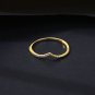 Girl CZ V Shape 925 Sterling Silver Ring