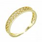 Hollow CZ 925 Sterling Silver Adjustable Ring