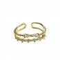 Double Layer 925 Sterling Silver Adjustable Ring