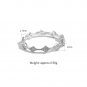 Micro Setting CZ Rhombus 925 Sterling Silver Ring