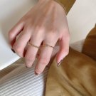 Simple Beads CZ Bubbles 925 Sterling Silver Adjustable Ring