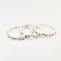 Minimalism Irregular Green CZ 925 Sterling Silver Ring