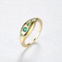 Elegant Green CZ 925 Sterling Silver Ring