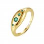 Elegant Green CZ 925 Sterling Silver Ring