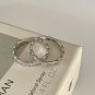 Minimalism CZ Quilting 925 Sterling Silver Ring