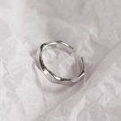Twisted 925 Sterling Silver Adjustable Ring