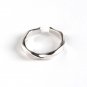 Twisted 925 Sterling Silver Adjustable Ring