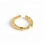 Simple Irregular Twisted 925 Sterling Silver Adjustable Ring