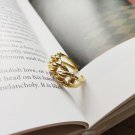 Hollow Cross 925 Sterling Silver Adjustable Ring