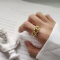 Hollow Cross 925 Sterling Silver Adjustable Ring
