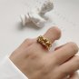 Hollow Cross 925 Sterling Silver Adjustable Ring
