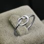 Simple Heart Knot 925 Sterling Silver Ring