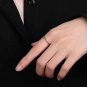 Twisted Simple 925 Sterling Silver Adjustable Ring