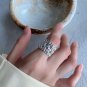 Hollow Weaving 925 Sterling Silver Adjustable Ring