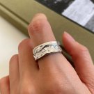 Irregular River 925 Sterling Silver Adjustable Ring