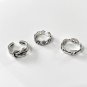 Vintage Knot Flower Chain 925 Sterling Silver Adjustable Ring