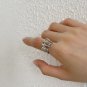 Simple Spring Twisted 925 Sterling Silver Adjustable Ring