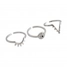 Fashion 925 Sterling Silver Adjustable Ring