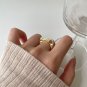 Irregular Hollow Heart 925 Sterling Silver Adjustable Ring