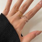 Simple Irregular Claw 925 Sterling Silver Adjustable Ring