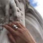 Elegant Broad leaf Irregular 925 Sterling Silver Adjustable Ring