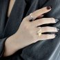 Modern Irregular Stones Tassels 925 Sterling Silver Adjustable Ring