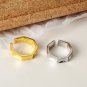 Modern Geometry 925 Sterling Silver Adjustable Ring