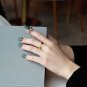 Modern Geometry 925 Sterling Silver Adjustable Ring