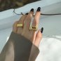 Irregular Geometry 925 Sterling Silver Adjustable Ring