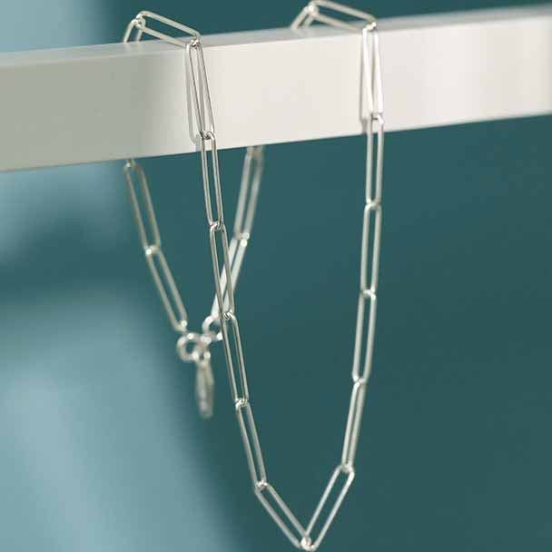 Hollow Chain 925 Sterling Silver Necklace