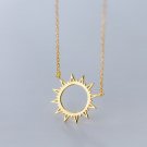 Holiday Hollow Sun Sunshine 925 Sterling Silver Necklace