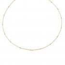 Light Beads Solid 925 Sterling Silver Choker Necklace