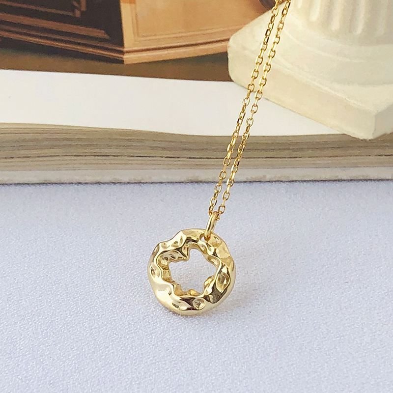 Irregular Circle 925 Sterling Silver Necklace