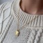 Office Leaves Branch Square Tag 925 Sterling Silver Necklace