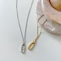 Irregular Peanut Shell 925 Sterling Silver Necklace