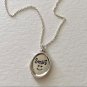 Gift Simple Round Tag 925 Sterling Silver Necklace