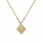 Holiday Geometry Rhombus 925 Sterling Silver Necklace