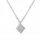 Holiday Geometry Rhombus 925 Sterling Silver Necklace